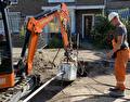 Via warmteleidingen naar een woonhuis in Purmerend
